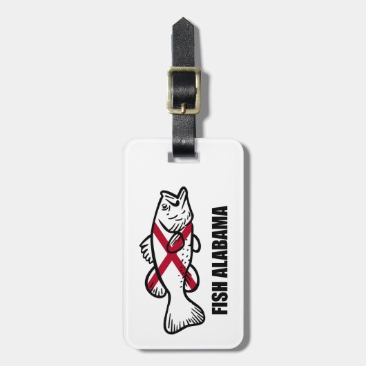 Fish Alabama Bagagelabel (Voorkant verticaal)