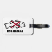 Fish Alabama Bagagelabel (Achterkant horizontaal)