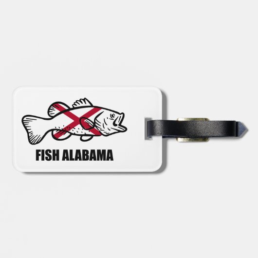 Fish Alabama Bagagelabel (Achterkant horizontaal)