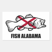 Fish Alabama Rechthoekige Sticker (Voorkant)