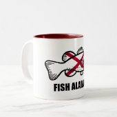 Fish Alabama Tweekleurige Koffiemok (Voorkant links)