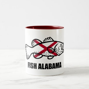 Fish Alabama Tweekleurige Koffiemok