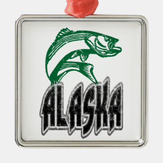 FISH ALASKA METALEN ORNAMENT