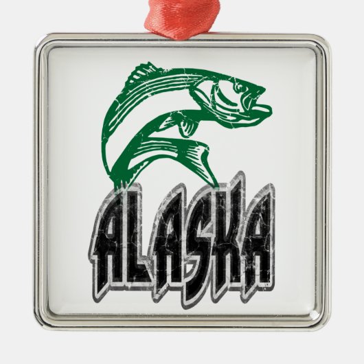FISH ALASKA METALEN ORNAMENT (Voorkant)