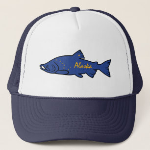 Fish Alaska Salmon Trucker Pet