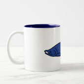 Fish Alaska Salmon Tweekleurige Koffiemok (Links)