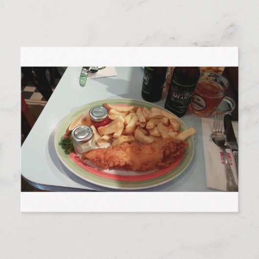 fish-and-chips briefkaart (Voorkant)