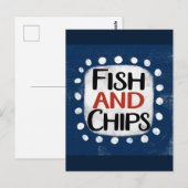 fish and chips-Briefkaart Briefkaart (Voorkant / Achterkant)