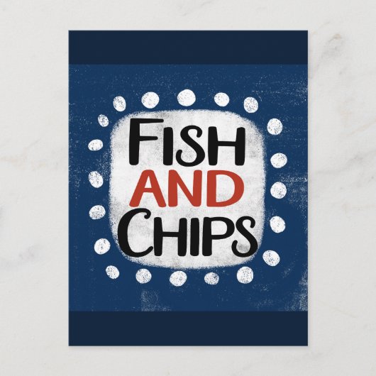 fish and chips-Briefkaart Briefkaart (Voorkant)