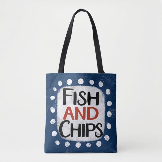 fish and chips-Canvas tas (Voorkant)