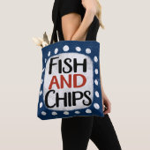 fish and chips-Canvas tas (Dichtbij)