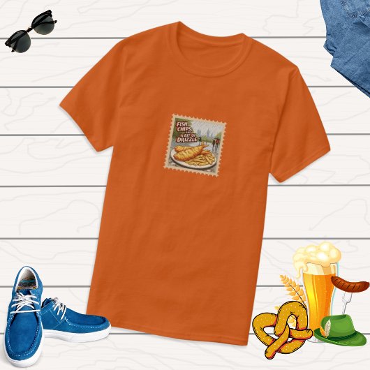 Fish and Chips London BigBen Verenigd Koninkrijk F T-shirt