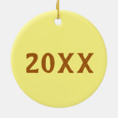 Fish and Chips Peas British Pub Chip Shop Takeaway Keramisch Ornament (Achterkant)