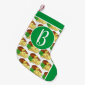 Fish and Chips Peas British Pub Chip Shop Takeaway Kleine Kerstsok (Voorkant (Hangend))