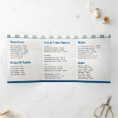 Fish and Chips Restaurant Eten of Afhalen Menu (Binnen)