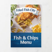 Fish and Chips Restaurant Eten of Afhalen Menu (Cover)