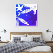 Fish and Star Fish Canvas Wall Art Afdruk (Insitu (Slaapkamer))
