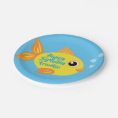 Fish Aquarium 1e Verjaardag Borden Papieren Bordje (Gekanteld)