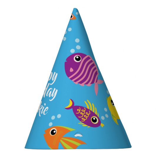 Fish Aquarium 1e verjaardagsfeestje Petten Feesthoedjes (Rechts)