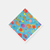 Fish Aquarium 1st Birthday Party Napkins Servet (Hoek)