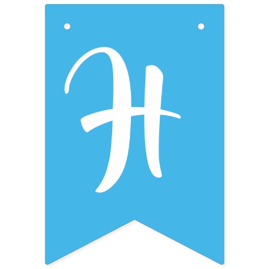 Fish Aquarium Gelukkige Verjaardag Bunting Banner (Tweede vlag)