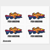 Fish Arizona Rechthoekige Sticker (Vel)