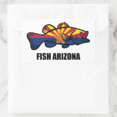Fish Arizona Rechthoekige Sticker (Tas)