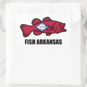 Fish Arkansas Rechthoekige Sticker (Tas)
