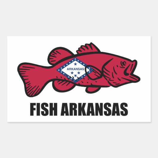 Fish Arkansas Rechthoekige Sticker (Voorkant)