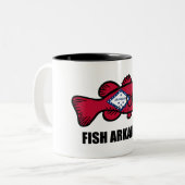 Fish Arkansas Tweekleurige Koffiemok (Voorkant links)