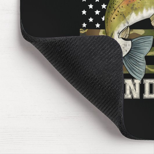 Fish Around And Find Trout American Flag Funny Fis Muismat (Hoek)