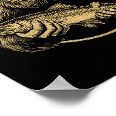 Fish Around And Find Trout Bigfoot Fishing Sasquat Poster (Hoek)