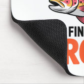 Fish Around And Find Trout Funny Cute Fishing Fish Muismat (Hoek)