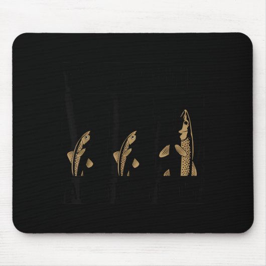 Fish Around And Find Trout Funny Fishing Fishermen Muismat (Voorkant)