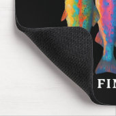 Fish Around And Find Trout Funny Fishing Fishermen Muismat (Hoek)