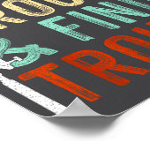 Fish Around And Find Trout Funny Fishing Fishermen Poster (Hoek)