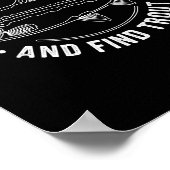 Fish Around And Find Trout Funny Fishing Fishermen Poster (Hoek)