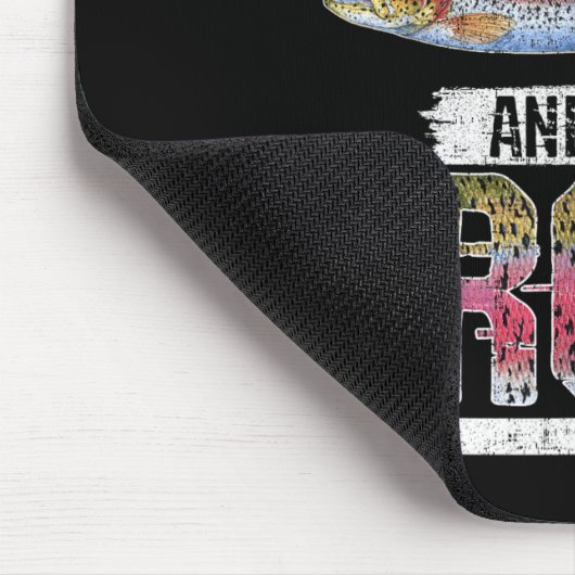 Fish Around And Find Trout Funny Quote For Fisherm Muismat (Hoek)