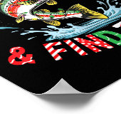 Fish Around Find Trout, Funny Fisherman Fishing Ch Poster (Hoek)