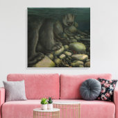 Fish Art Canvas Vis Beren Canvas Art Print (Insitu (Woonkamer))