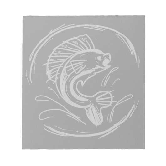 Fish art notitieblok (Voorkant)
