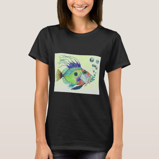 Fish Art van Sharon Cummings T-shirt (Voorkant)