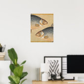 Fish+artwork+design+fishing+fishy Poster (Thuiskantoor)
