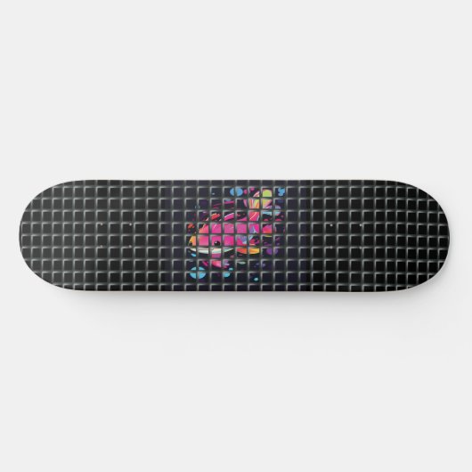 Fish Behind Net Illustration Persoonlijk Skateboard (Horizontaal)