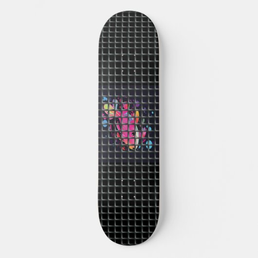 Fish Behind Net Illustration Persoonlijk Skateboard (Voorkant)
