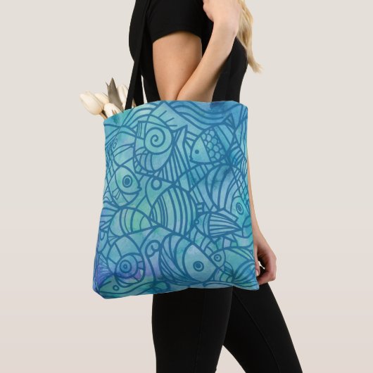 Fish Blues Tote Bag (Dichtbij)