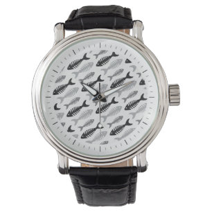 Fish Bone - Seafood in het menu Horloge