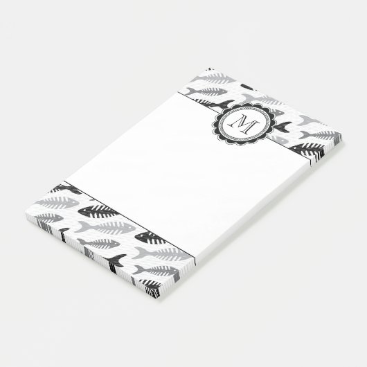 Fish Bone - Seafood in het menu Post-it® Notes (Schuin)