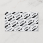 Fish Bone - Seafood in het menu Visitekaartje (Achterkant)