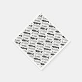 Fish Bone Soup Retro Patroon Servetten (Hoek)